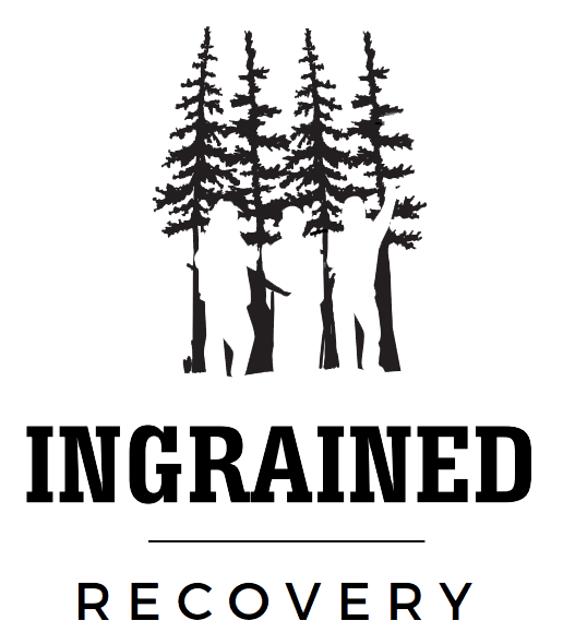 Ingrained recovery woods logo