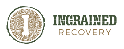 Ingrained recovery logo horizontal with icon
