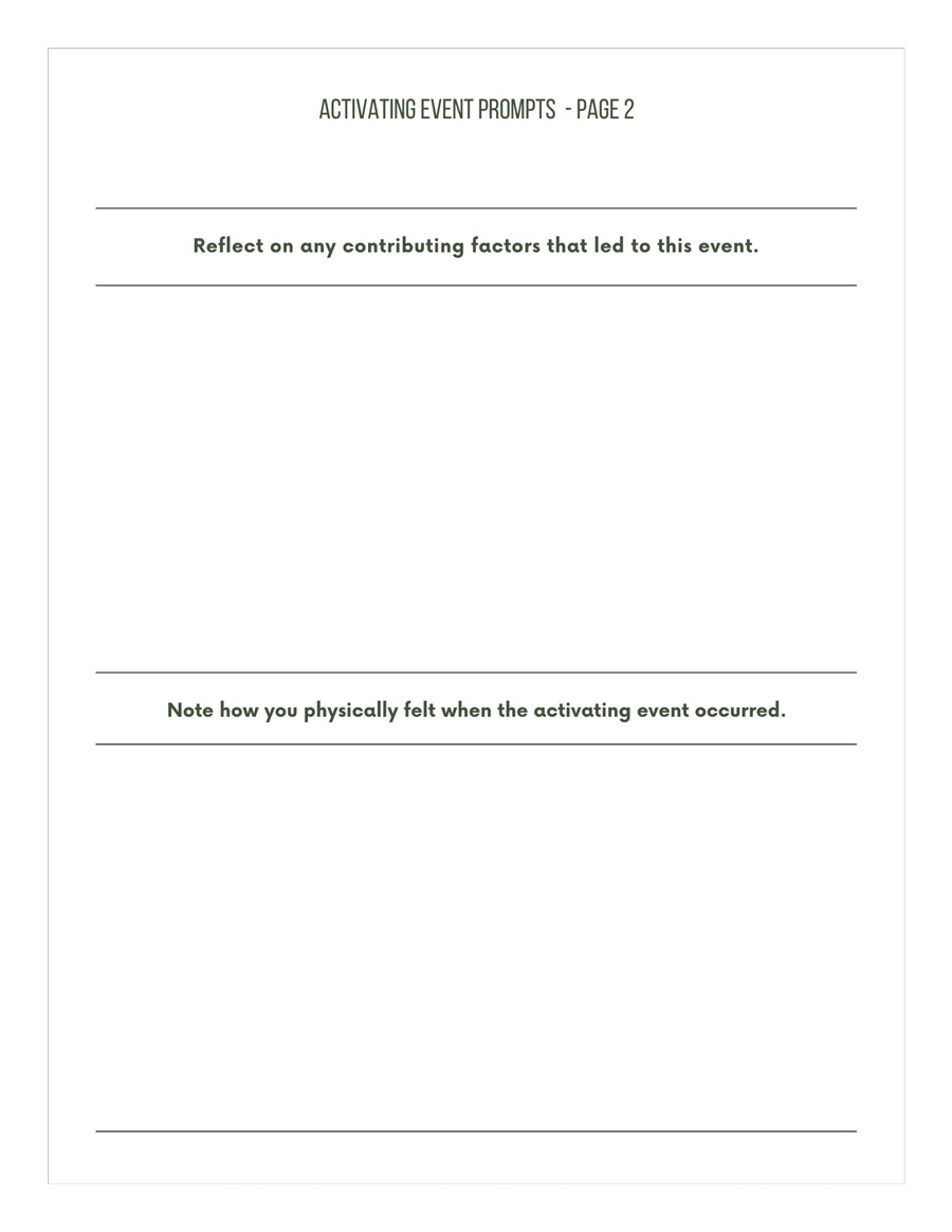 REBT Therapy Worksheets - Ingrained Recovery