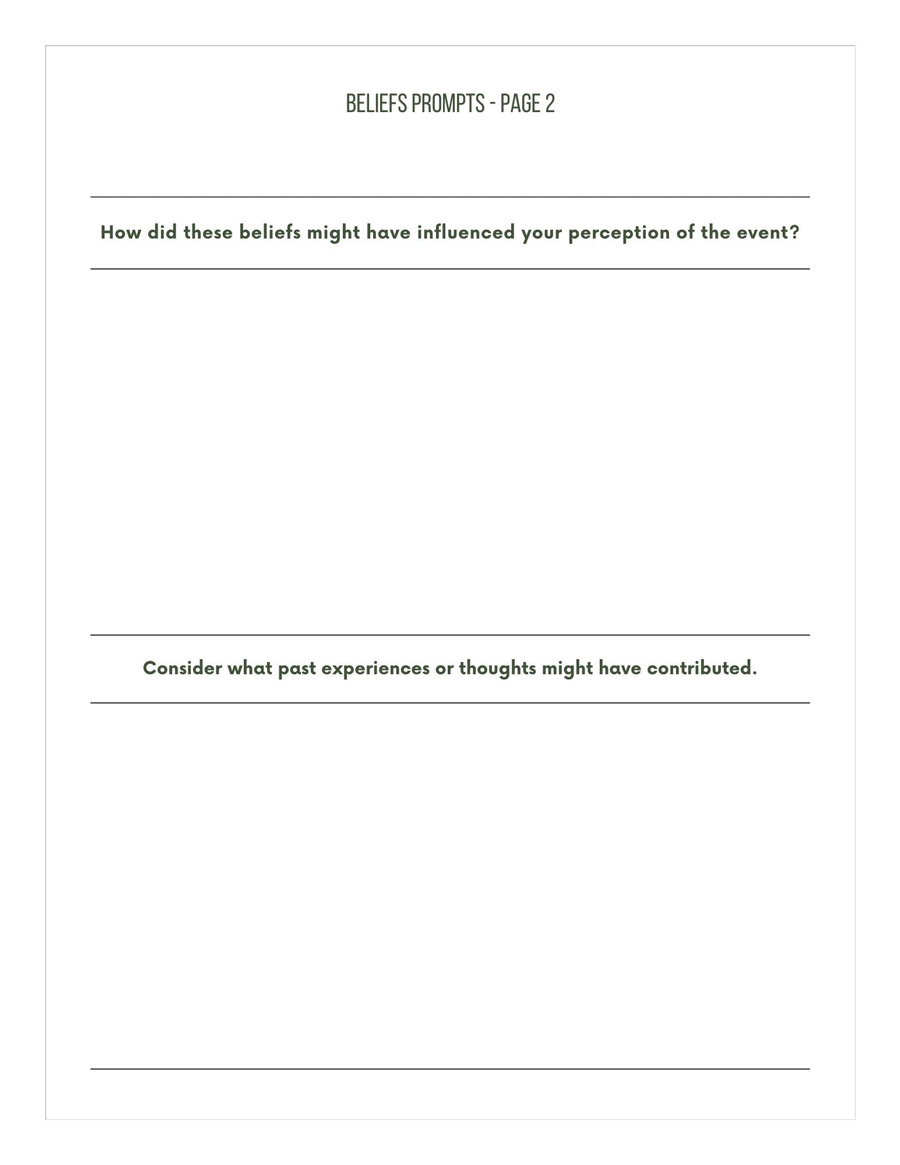 REBT Therapy Worksheets - Ingrained Recovery