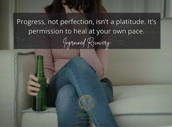 AA Acronyms - Ingrained Recovery Image of a woman sitting on a sofa - AA Acronyms - Ingrained Recovery