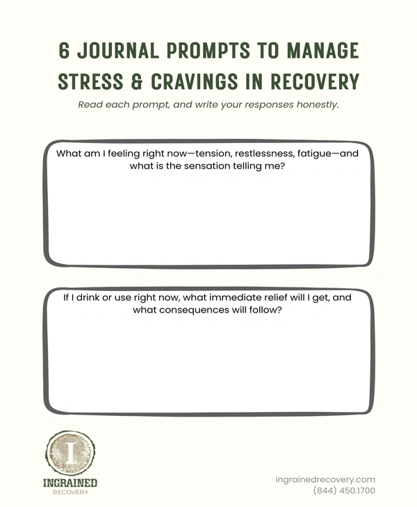 Relapse Prevention Worksheet - Journaling Prompts and Reflection Tools - Ingrained Recovery