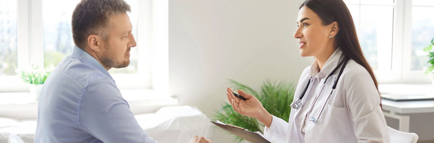 Taking Gabapentin And Xanax Together - Ingrained Recovery Image of a physician and patient discussing the use of Gabapentin and Xanax Together - Ingrained Recovery