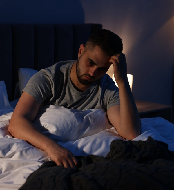 Image of a person low NAD levels affecting brain function and contributing to substance cravings and fatigue Image of a person low NAD levels affecting brain function and contributing to substance cravings and fatigue